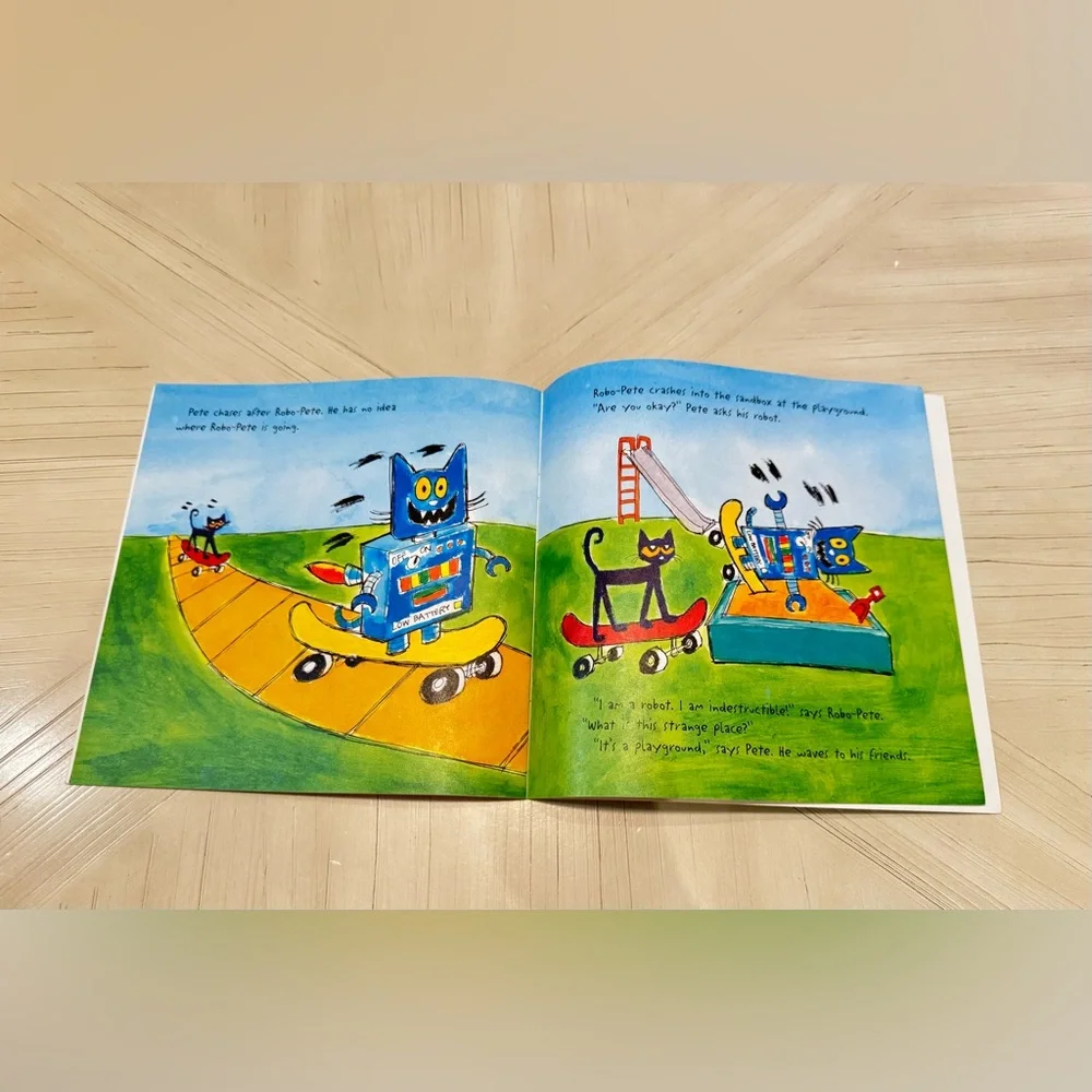 Pete the Cat Paperback Book Bundle – Firefighter Pete & Robo-Pete